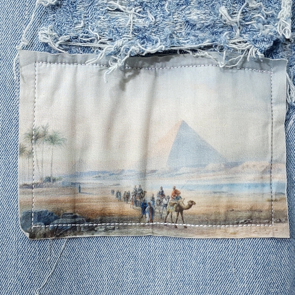 Wrangler x Trevotè AKA (Untilledground)Custom Distressed Jeans Men's 38x… - Picture 5 of 12